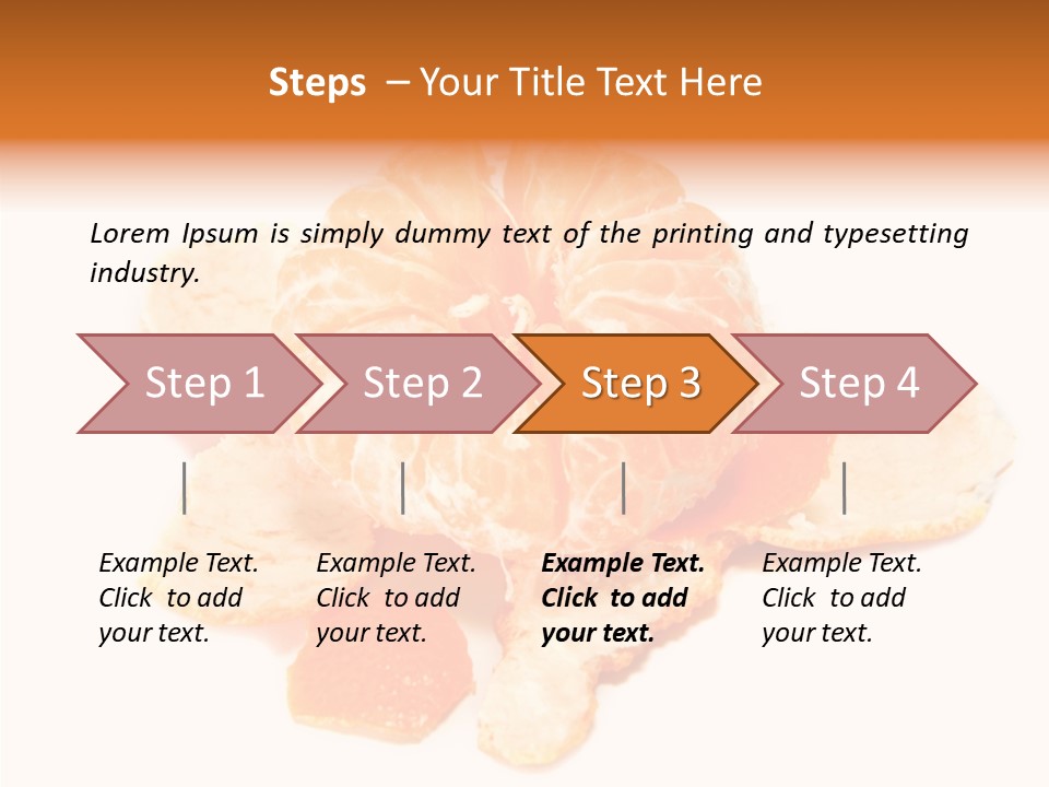 Orange Clementine Breakfast PowerPoint Template