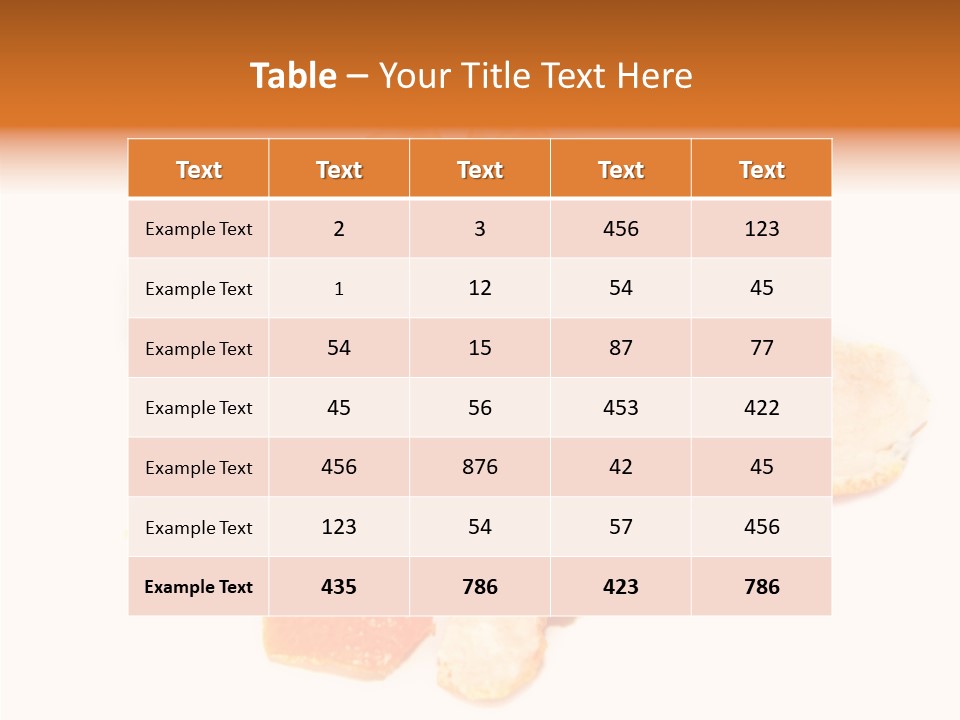 Orange Clementine Breakfast PowerPoint Template