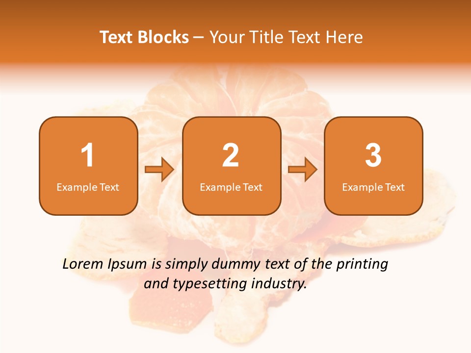 Orange Clementine Breakfast PowerPoint Template