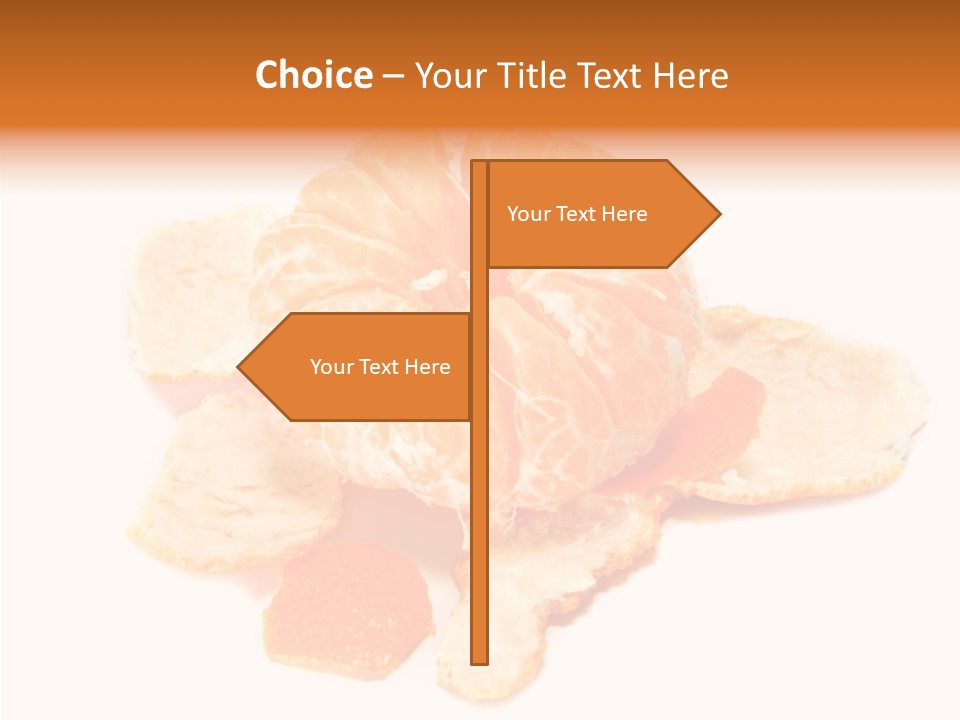Orange Clementine Breakfast PowerPoint Template