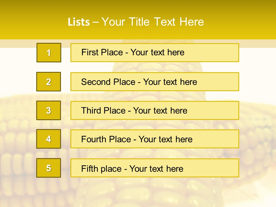 Corn Delicious Culture PowerPoint Template