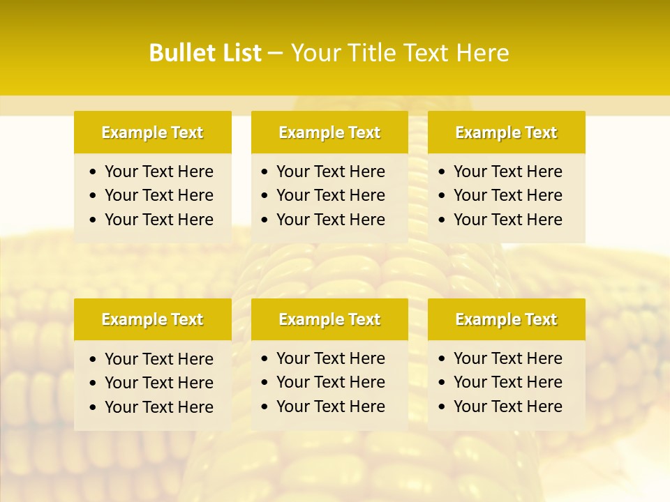 Corn Delicious Culture PowerPoint Template