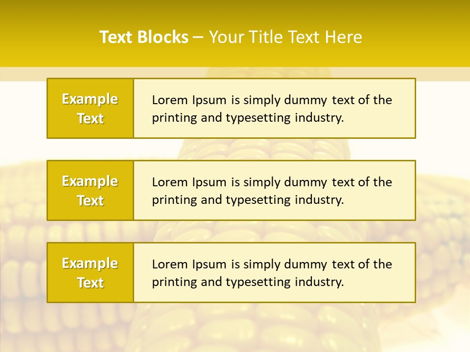 Corn Delicious Culture PowerPoint Template