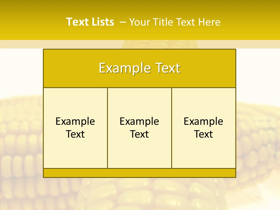 Corn Delicious Culture PowerPoint Template