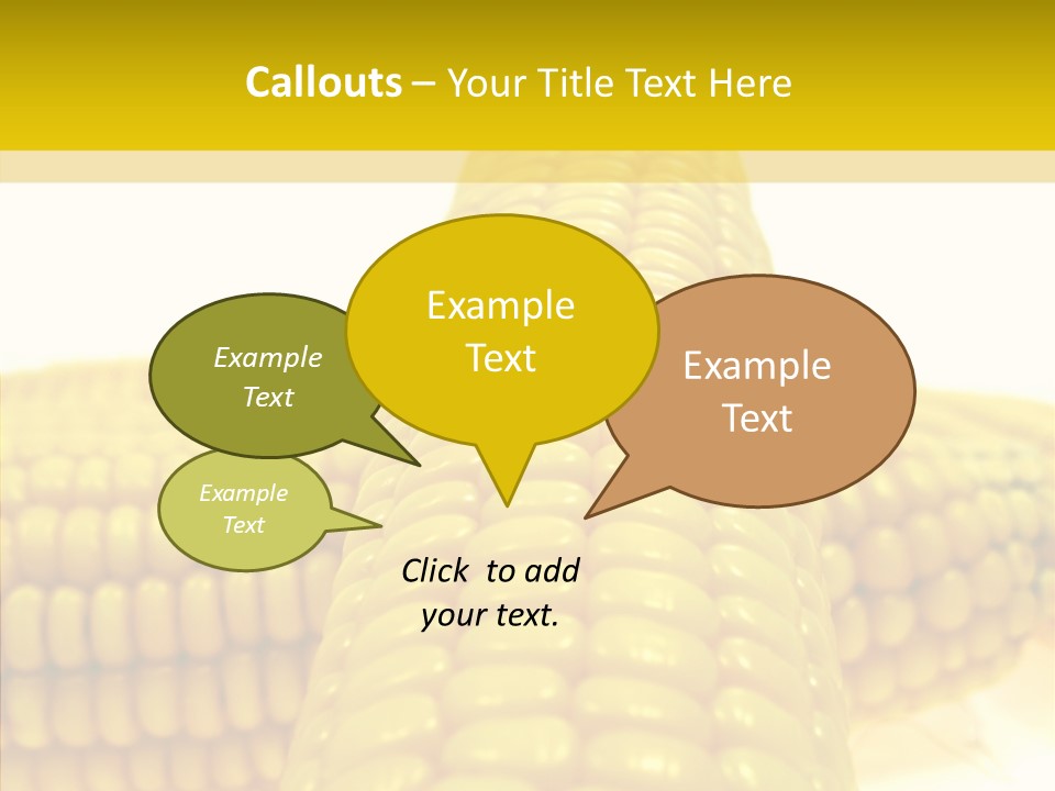 Corn Delicious Culture PowerPoint Template