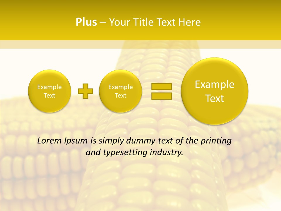 Corn Delicious Culture PowerPoint Template