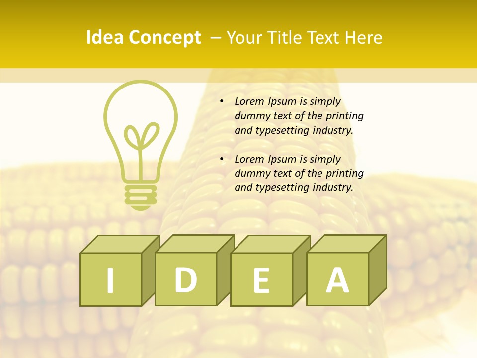 Corn Delicious Culture PowerPoint Template