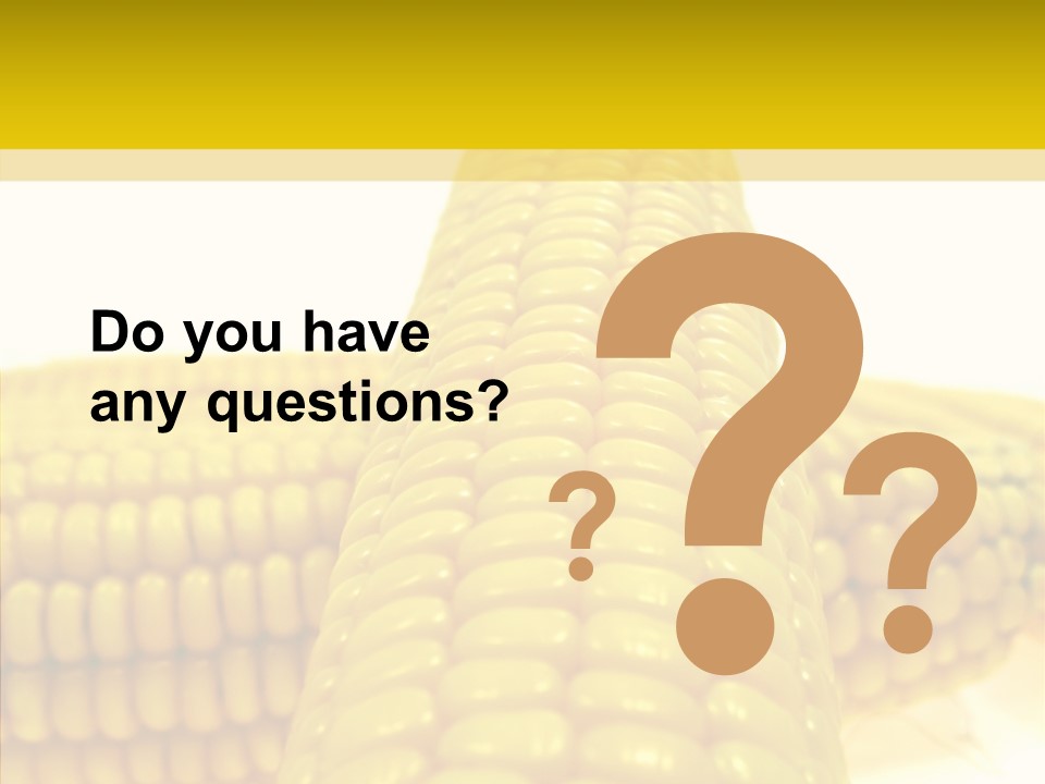 Corn Delicious Culture PowerPoint Template