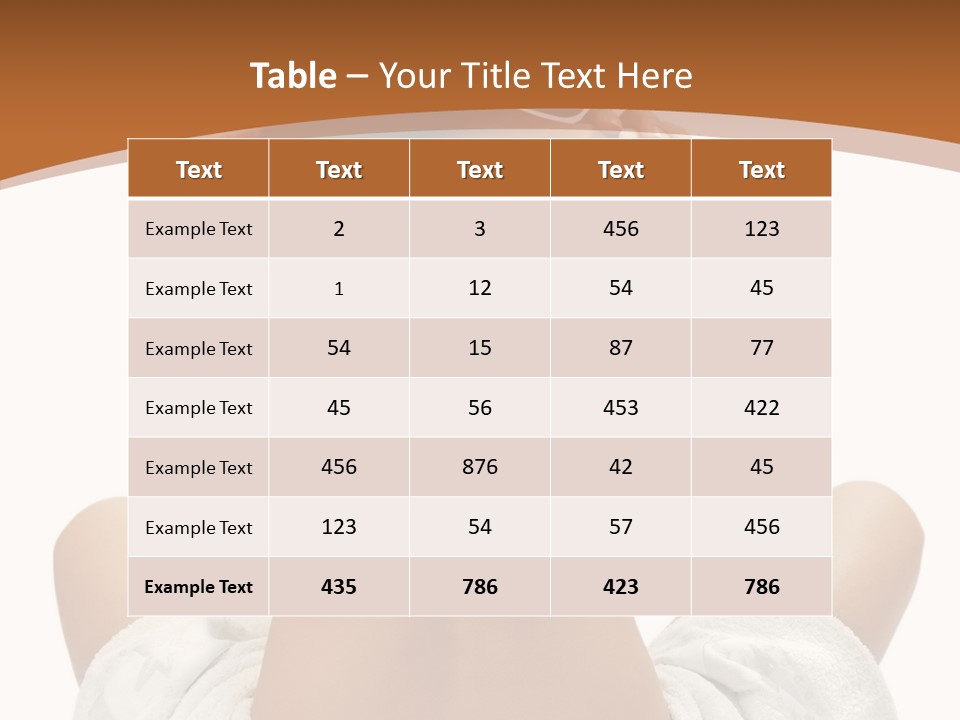 Skin Relaxation Lifestyles PowerPoint Template