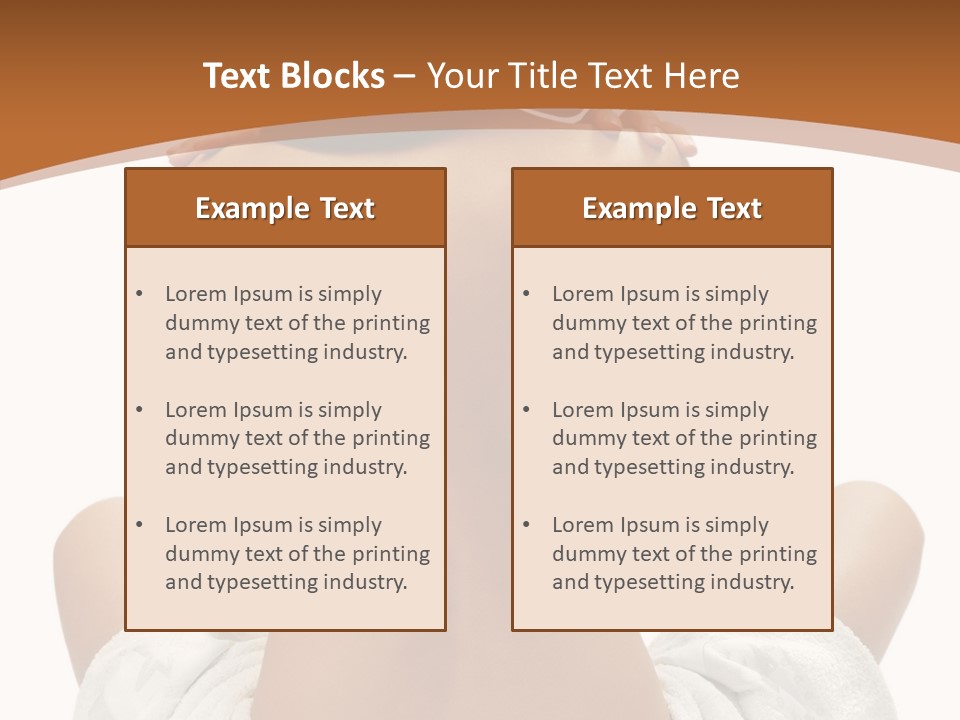 Skin Relaxation Lifestyles PowerPoint Template