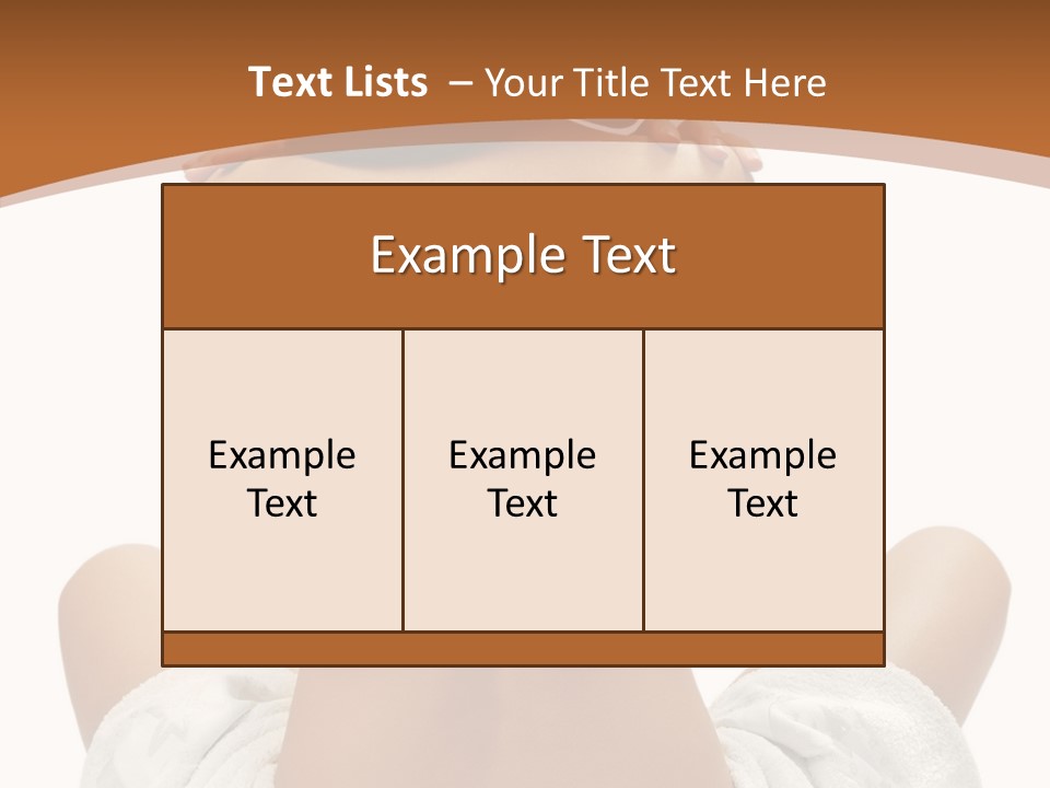 Skin Relaxation Lifestyles PowerPoint Template