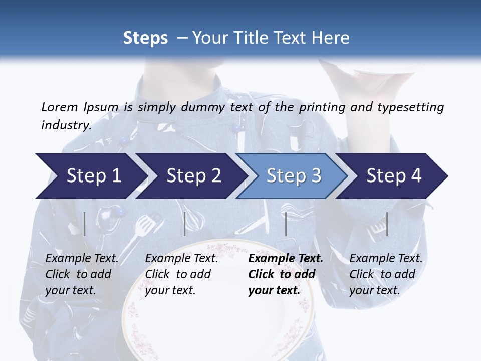 Noodles Vitamins Dishes PowerPoint Template
