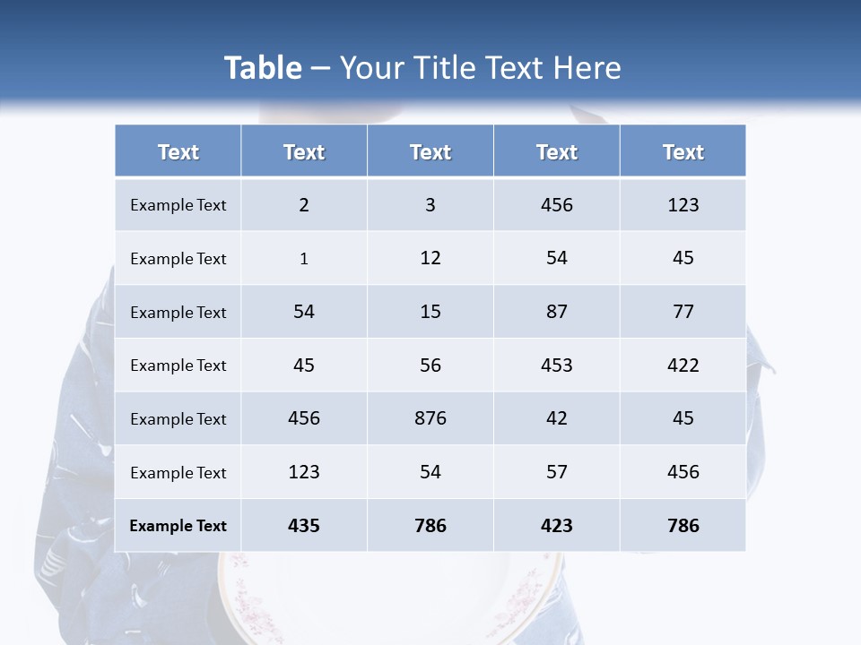 Noodles Vitamins Dishes PowerPoint Template