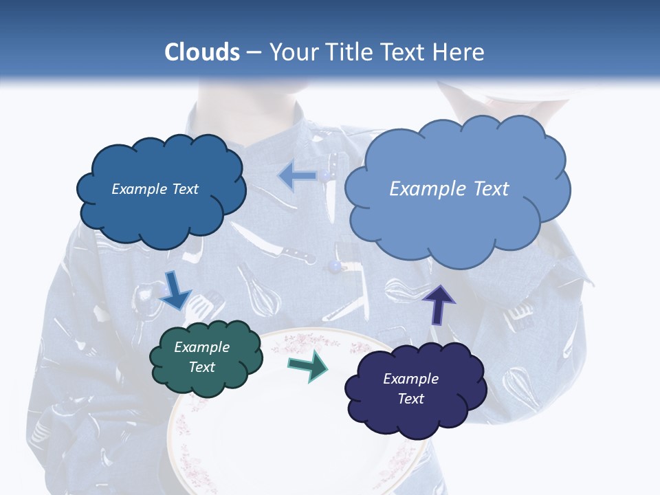 Noodles Vitamins Dishes PowerPoint Template