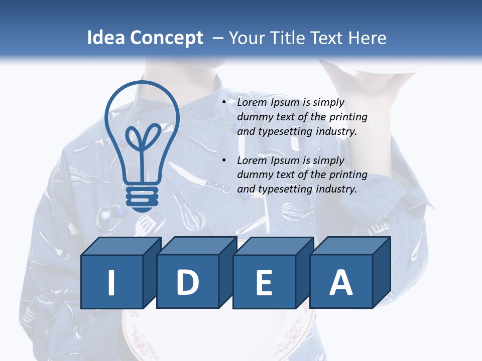 Noodles Vitamins Dishes PowerPoint Template