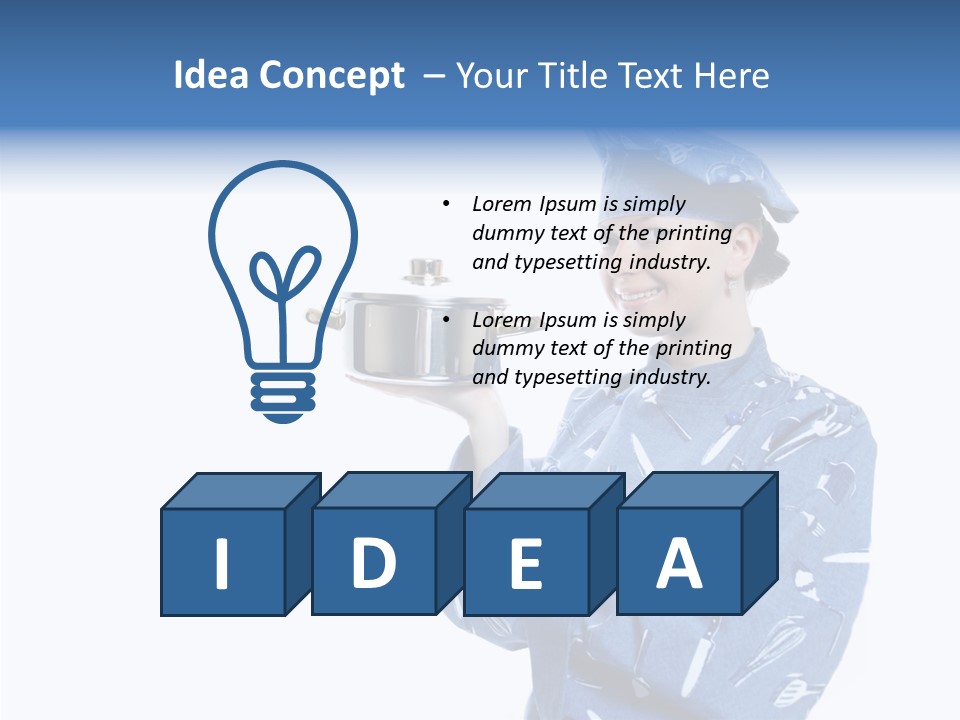 Cooking Clean Entree PowerPoint Template