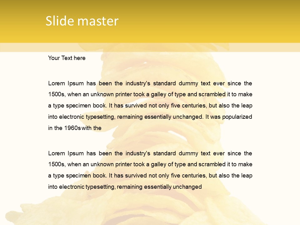 Spicy Stack Potato PowerPoint Template