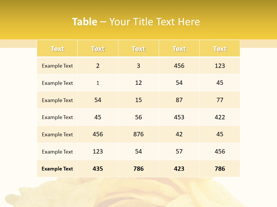 Spicy Stack Potato PowerPoint Template