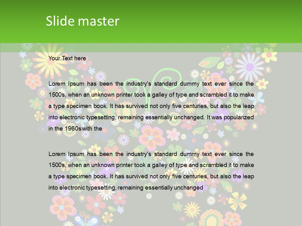 Celebration Flourish Summer PowerPoint Template