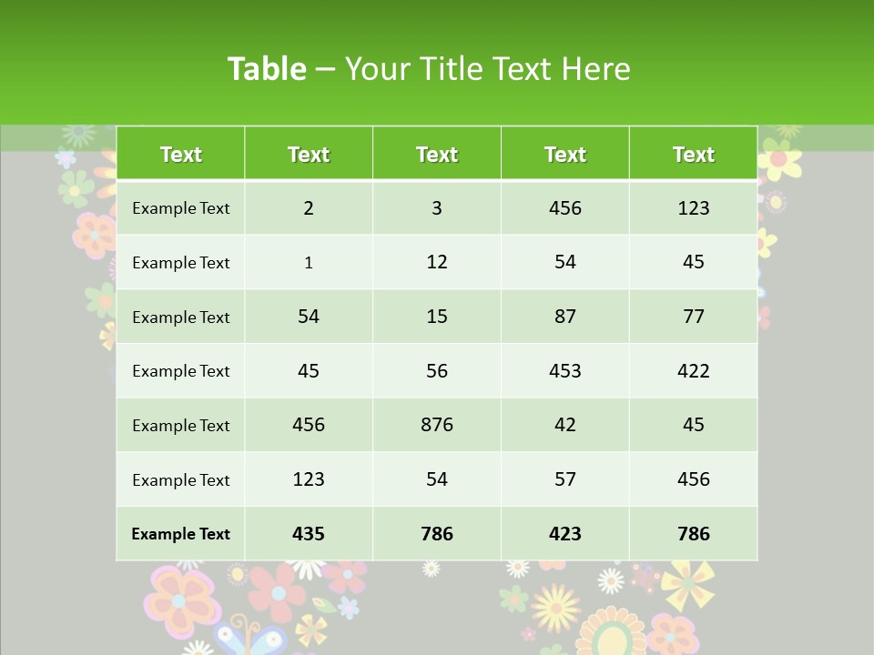 Celebration Flourish Summer PowerPoint Template