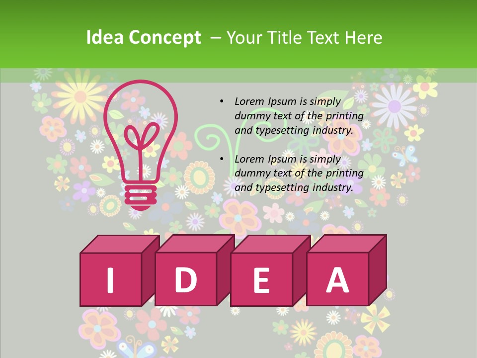 Celebration Flourish Summer PowerPoint Template