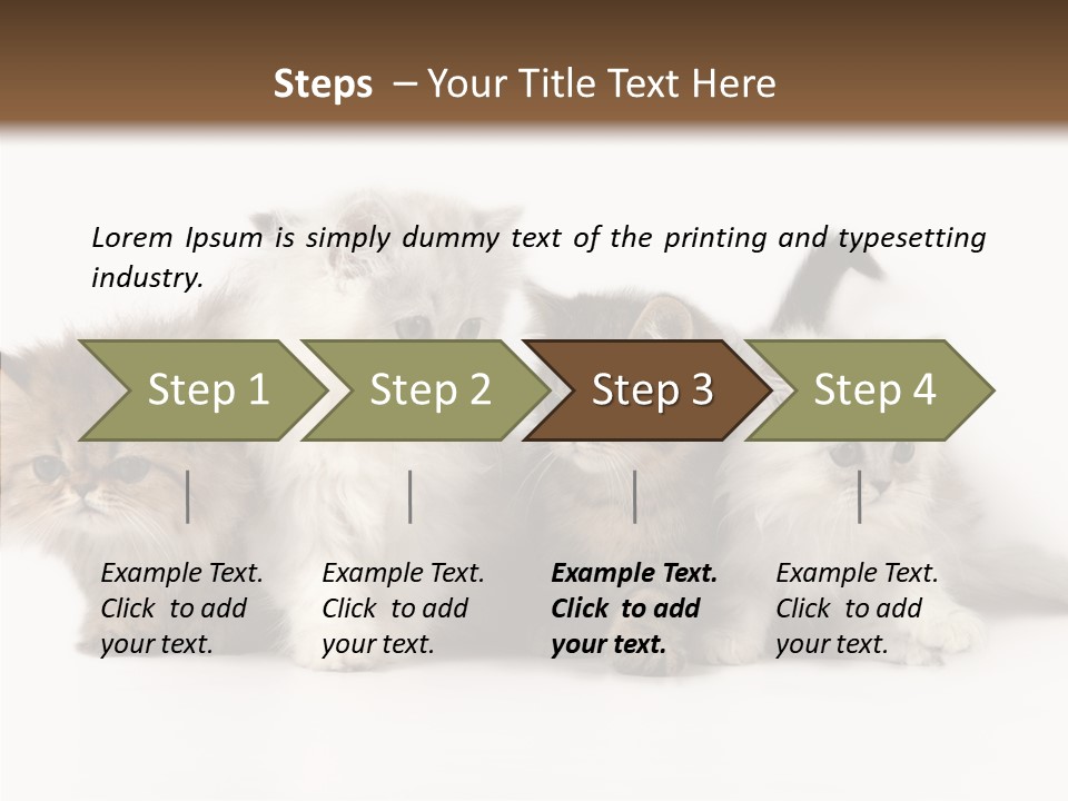 Black Cat Puss PowerPoint Template