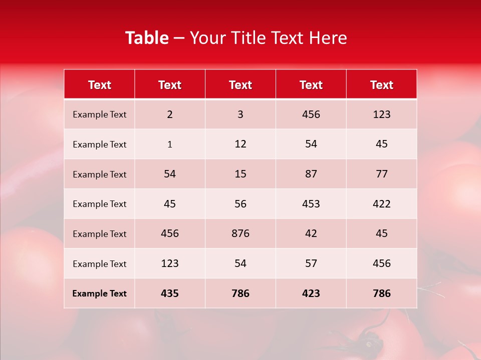 Corporate Company Table PowerPoint Template