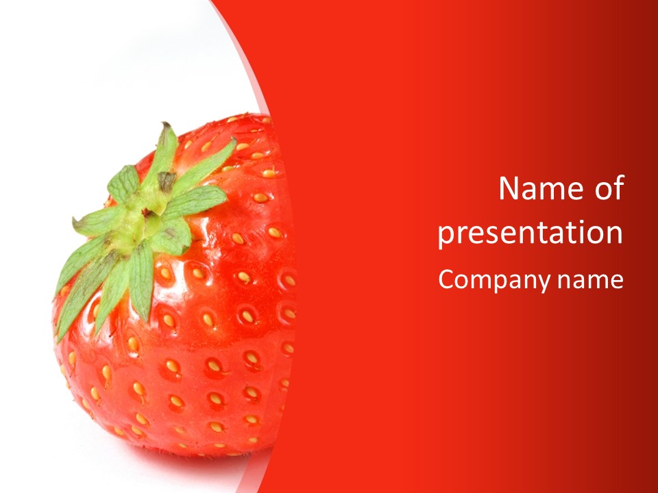 Tasty Leaves Drop PowerPoint Template