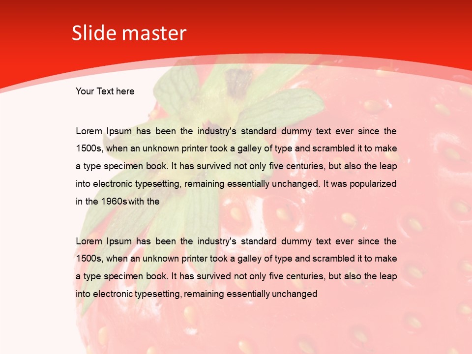 Tasty Leaves Drop PowerPoint Template
