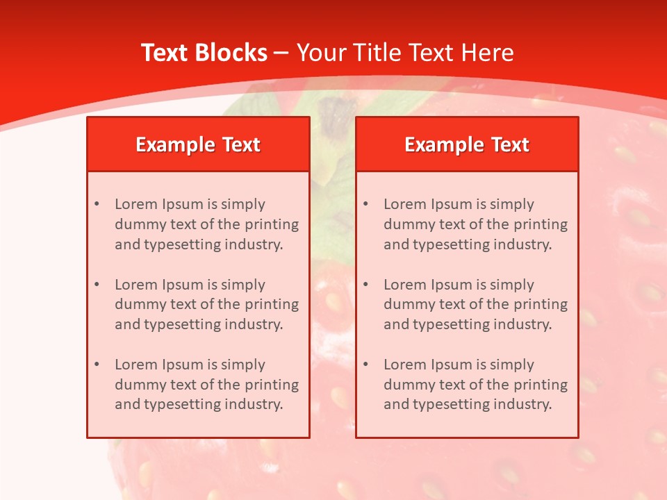 Tasty Leaves Drop PowerPoint Template