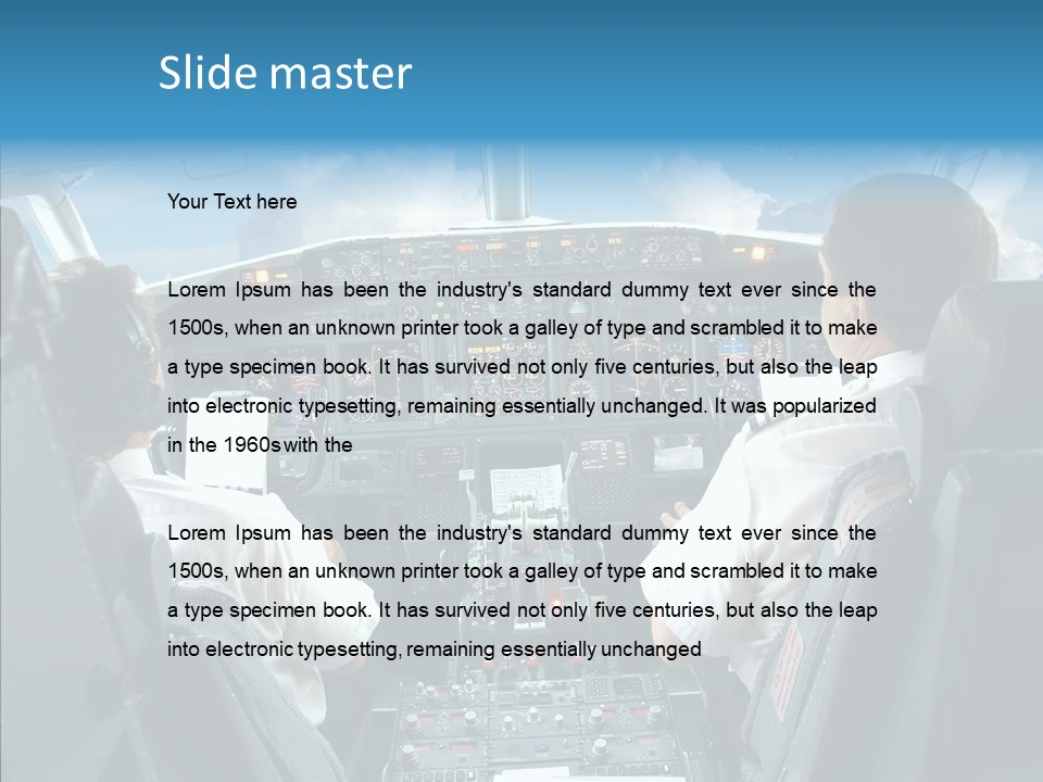 Mcdu Deck Aviation PowerPoint Template