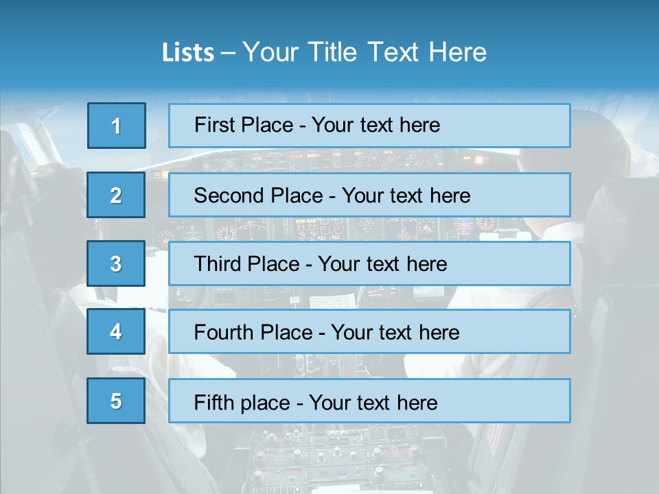 Mcdu Deck Aviation PowerPoint Template