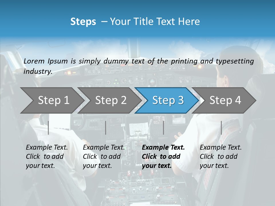 Mcdu Deck Aviation PowerPoint Template