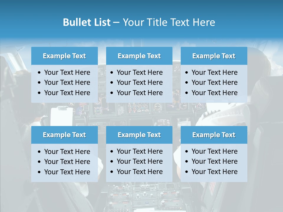 Mcdu Deck Aviation PowerPoint Template