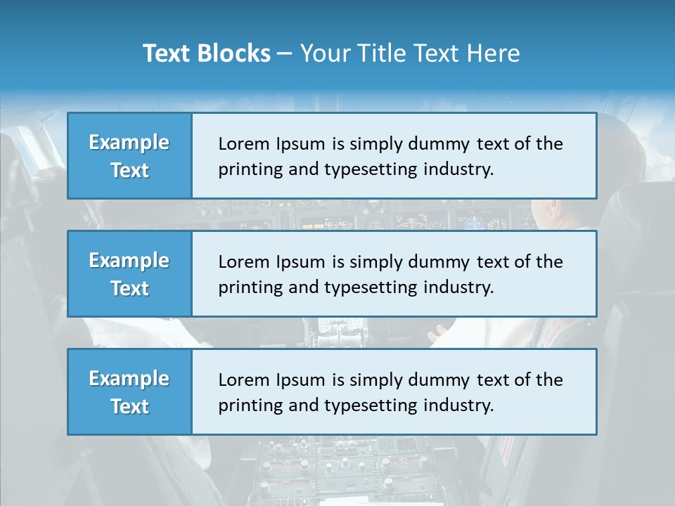 Mcdu Deck Aviation PowerPoint Template