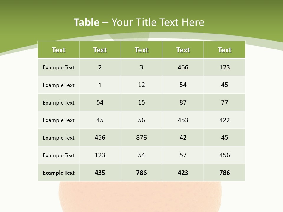 Isolated Juice Healthy PowerPoint Template