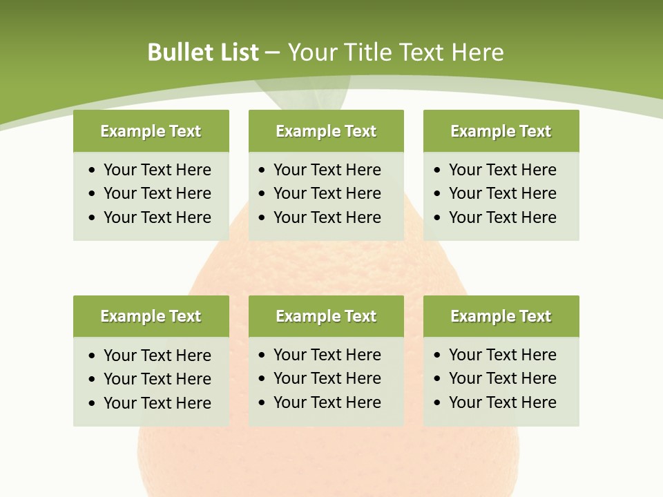 Isolated Juice Healthy PowerPoint Template