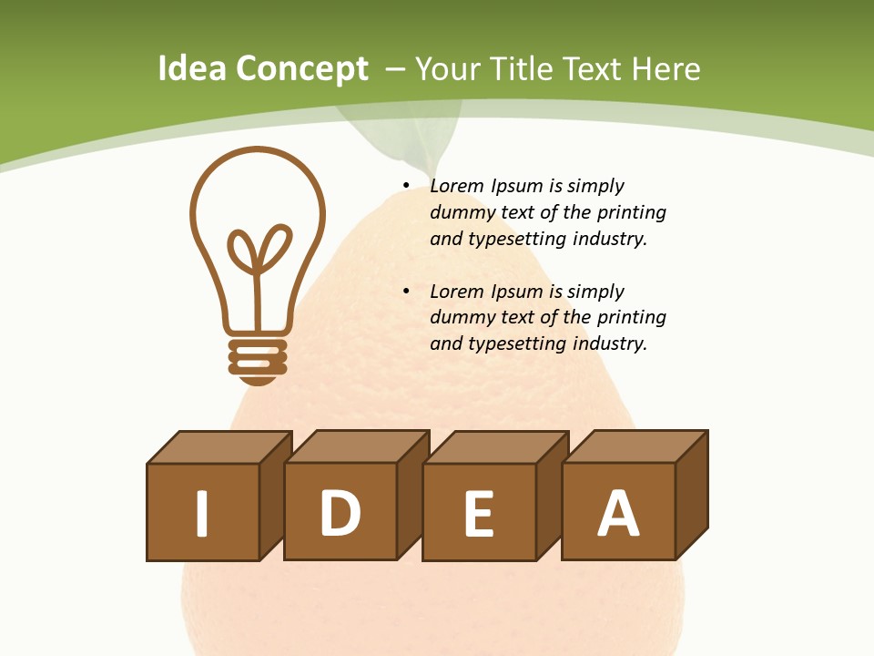 Isolated Juice Healthy PowerPoint Template