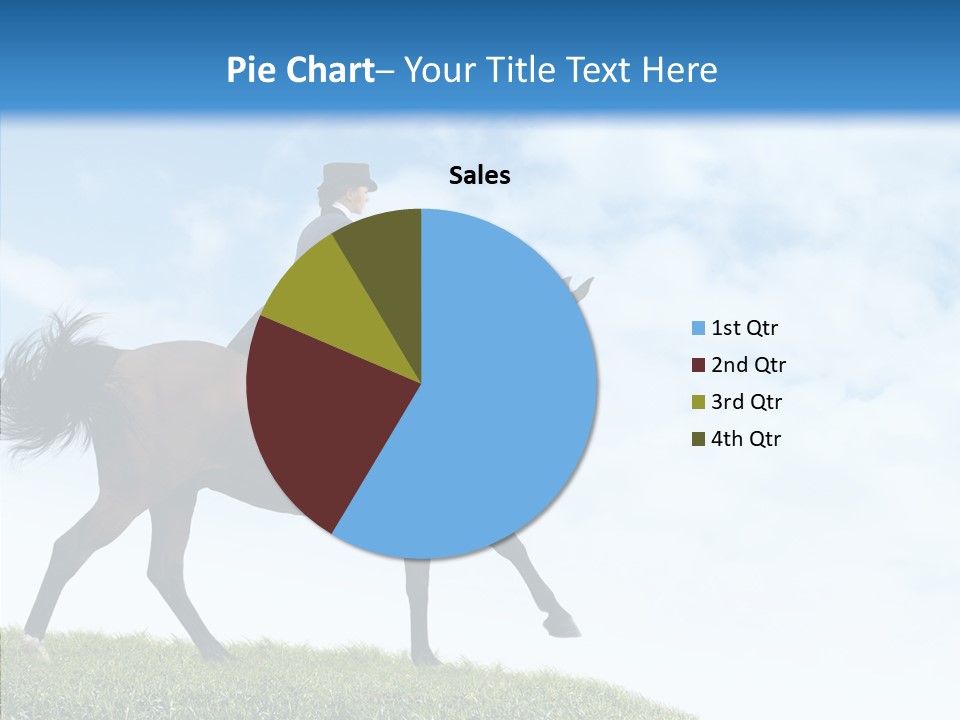 Horseman Stallion Woman PowerPoint Template
