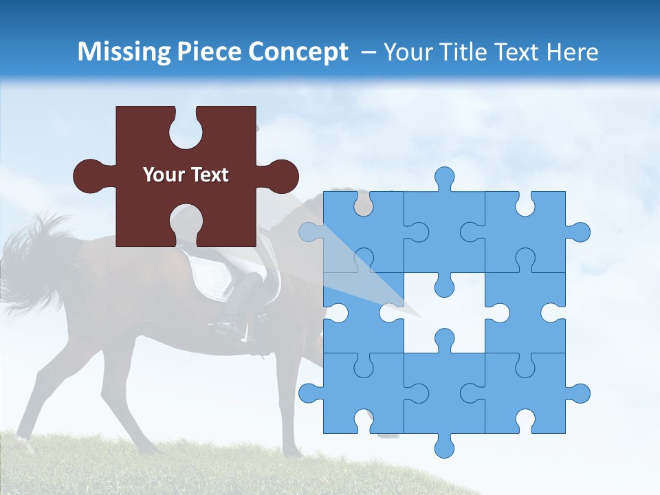 Horseman Stallion Woman PowerPoint Template