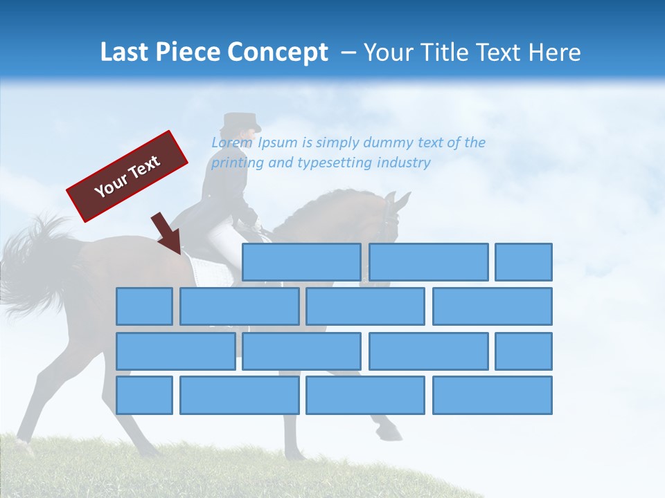 Horseman Stallion Woman PowerPoint Template