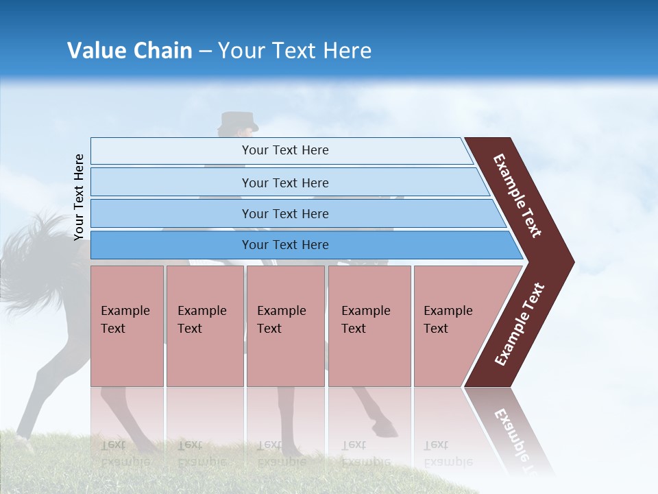Horseman Stallion Woman PowerPoint Template
