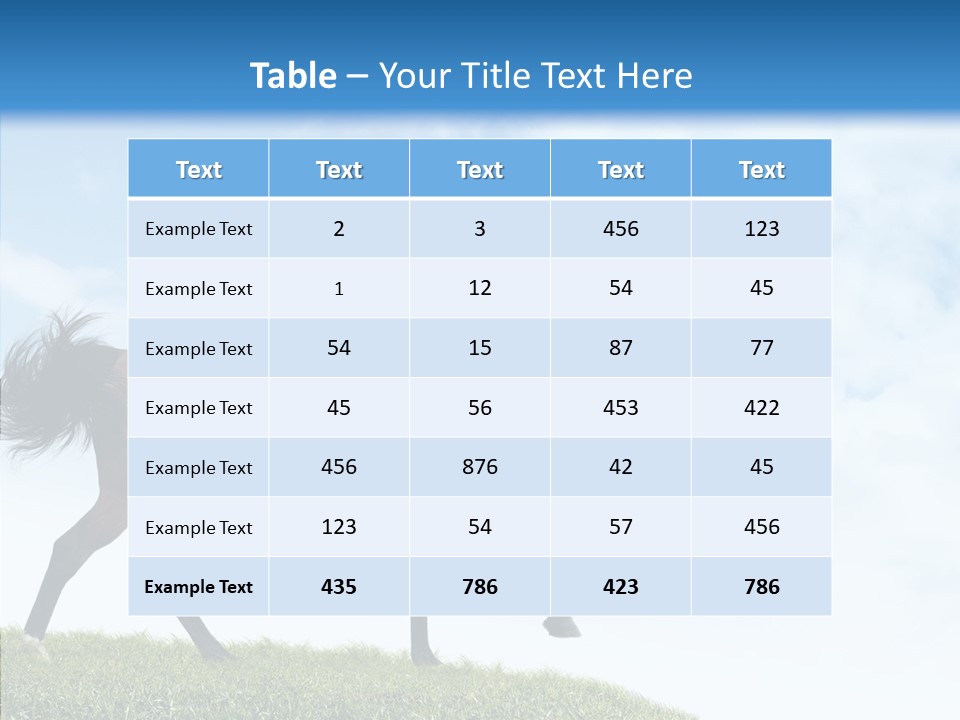 Horseman Stallion Woman PowerPoint Template