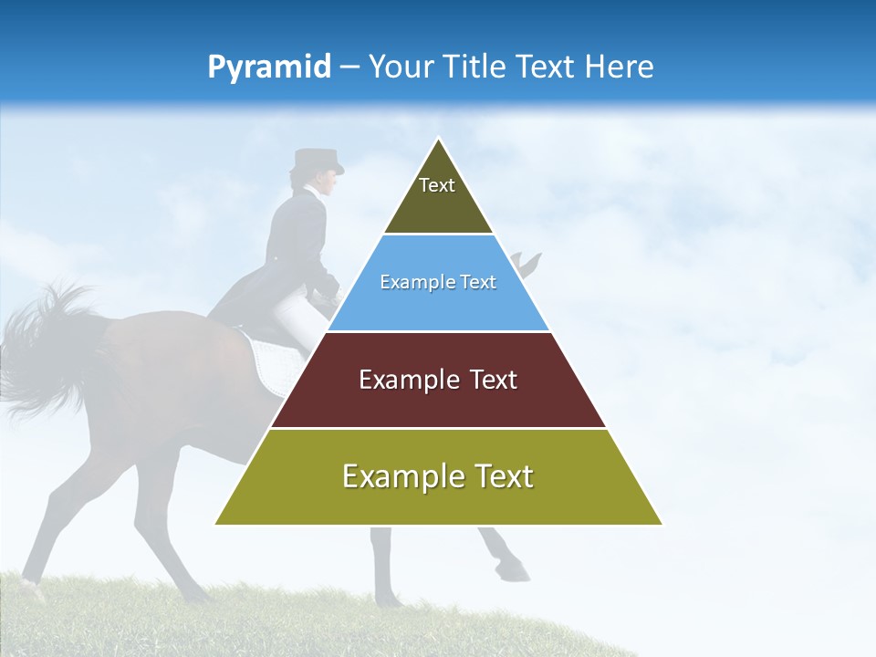 Horseman Stallion Woman PowerPoint Template