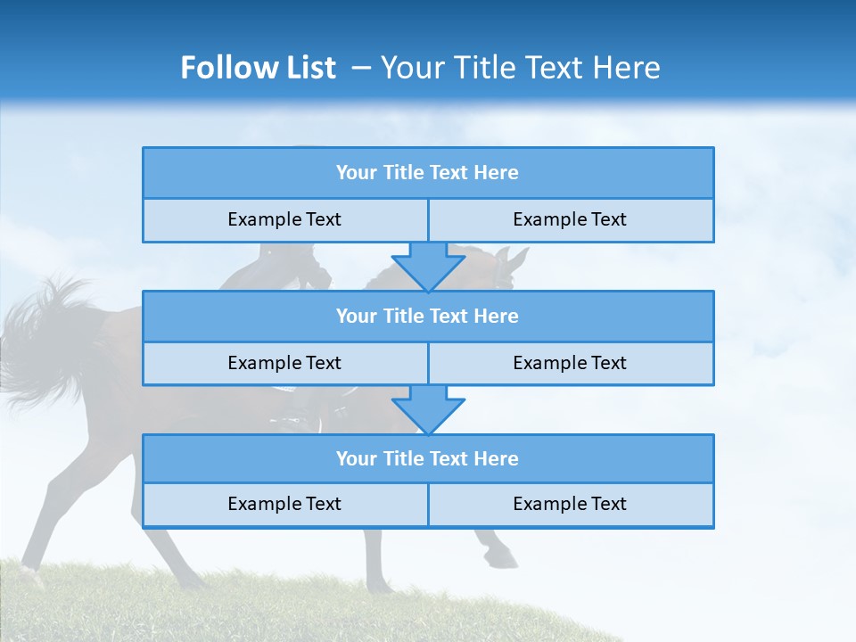 Horseman Stallion Woman PowerPoint Template