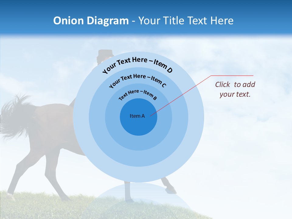 Horseman Stallion Woman PowerPoint Template