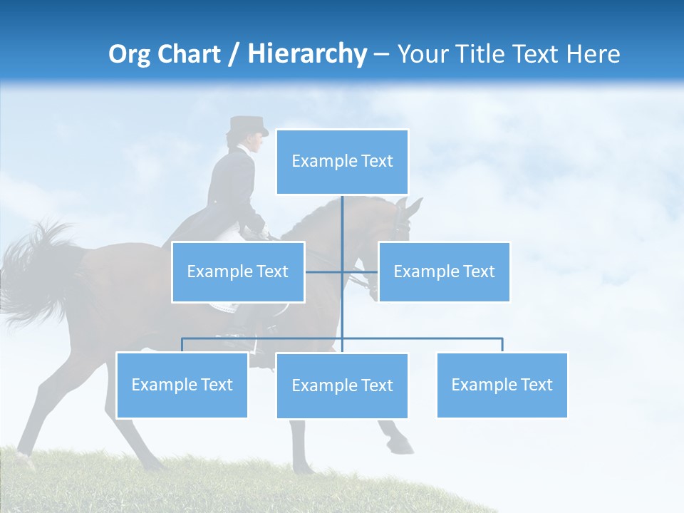 Horseman Stallion Woman PowerPoint Template