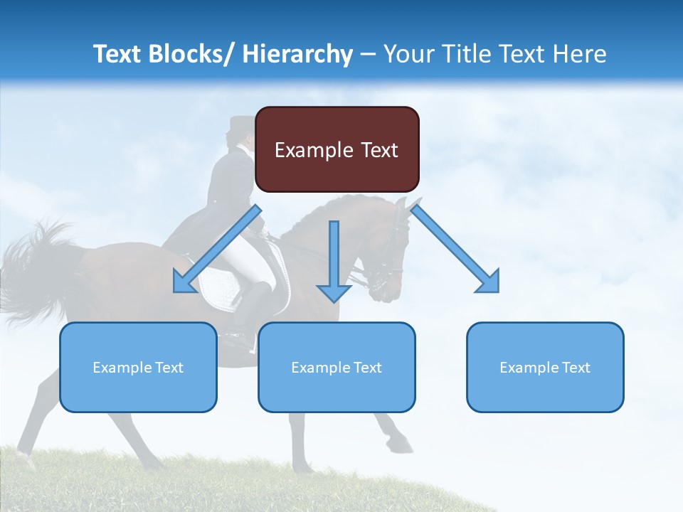 Horseman Stallion Woman PowerPoint Template