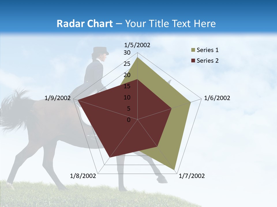 Horseman Stallion Woman PowerPoint Template