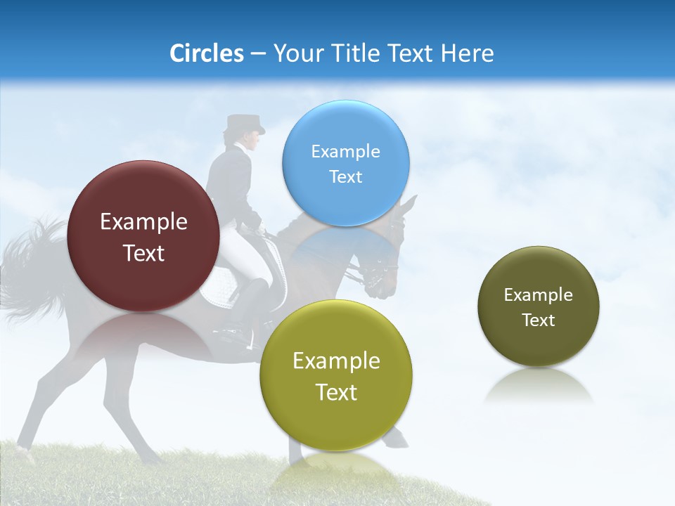 Horseman Stallion Woman PowerPoint Template